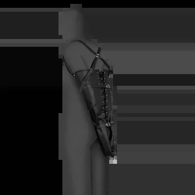 Schnürbare Armfessel mit vollen Ärmeln