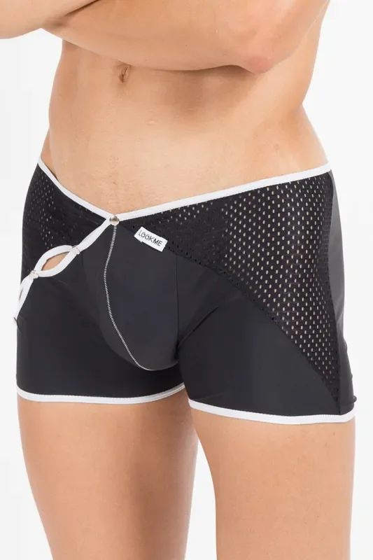 schwarz/weißer Herren-Boxer