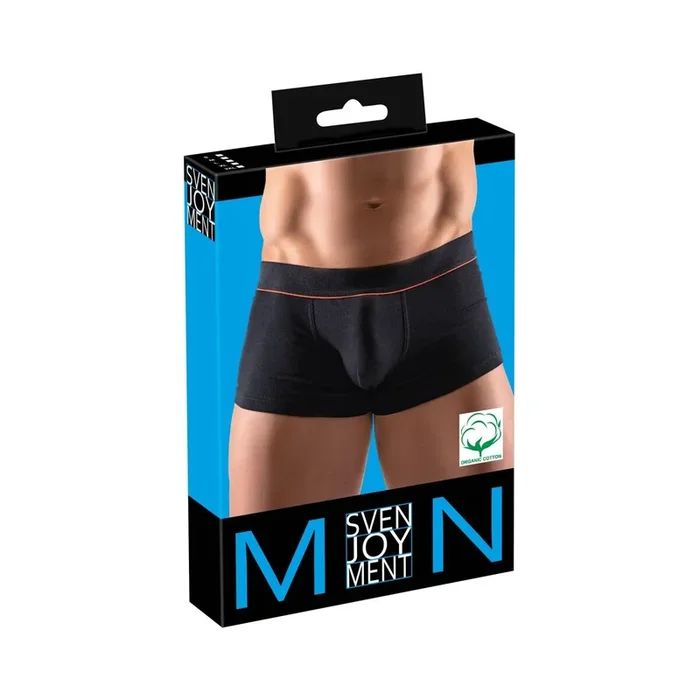 Schwarze enge Pants mit doppellagigem Beutel Größe-M