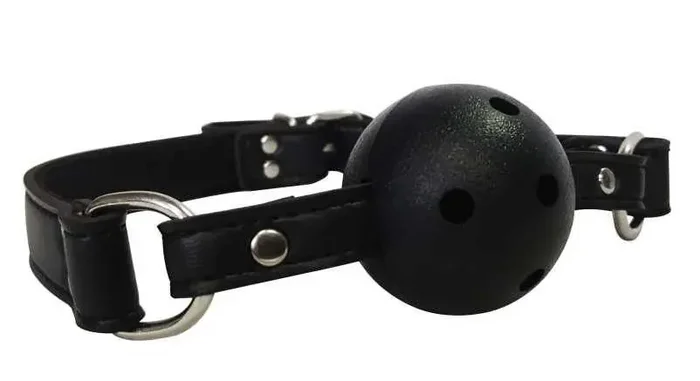 Schwarzer Fetisch Ballknebel