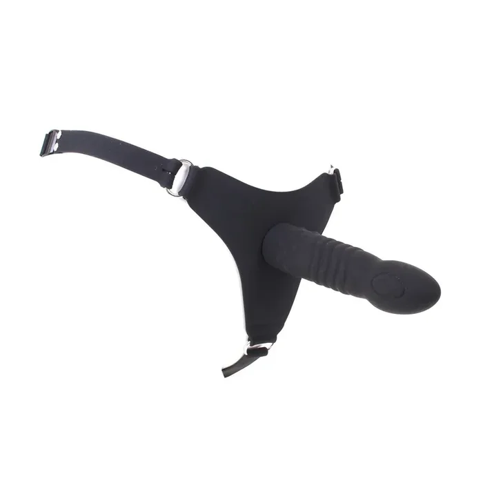 Schwarzer Silikon Strap-On