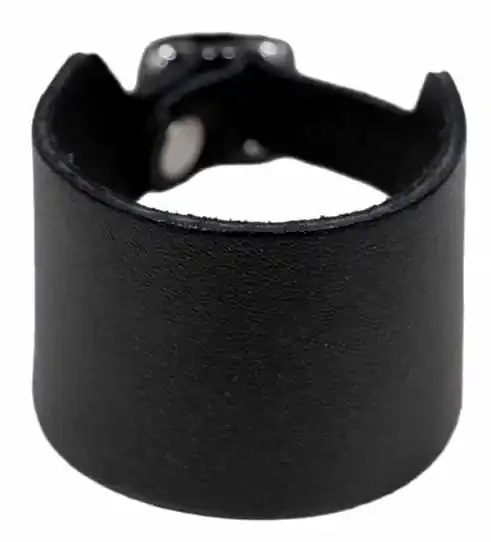 Schwarzes Lederarmband