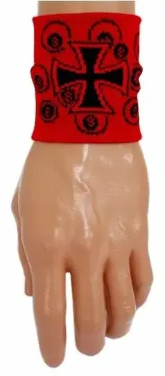 Schweißband mit Kreuz und Kugel 8
