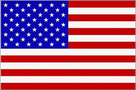 Schwenkfahne mit Holzstab ‘U.S.A‘
