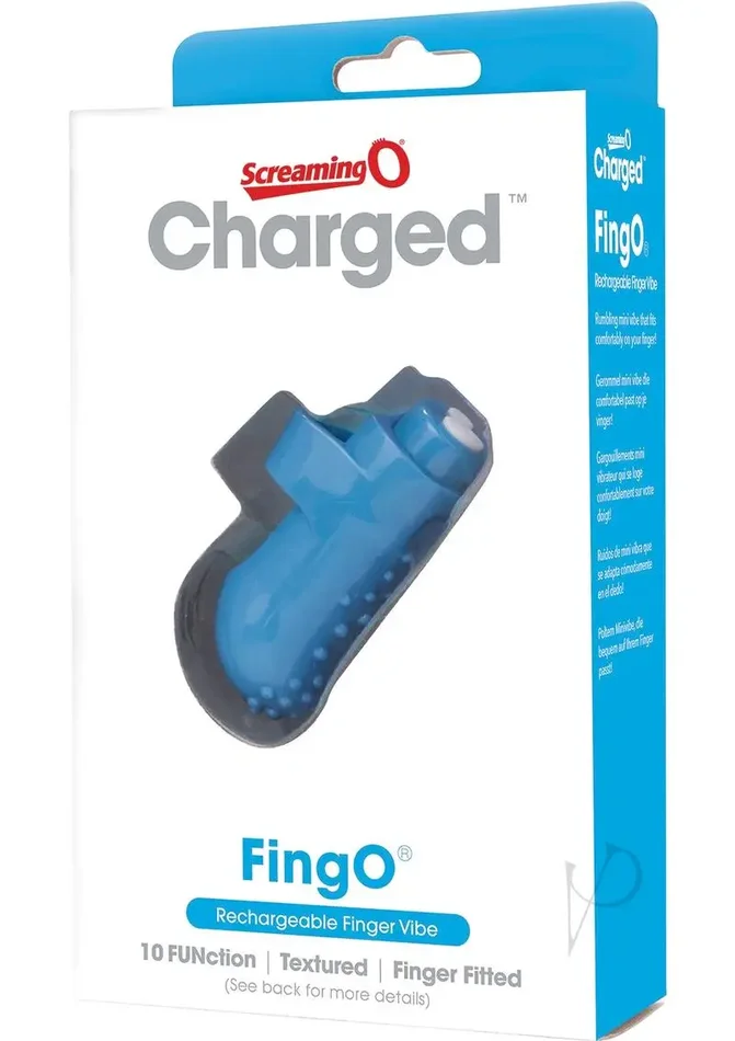 Screaming O Charged FingO Vooom Mini Vibe – Blue