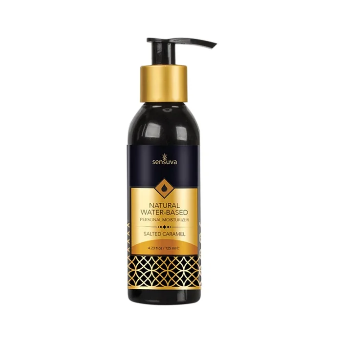 Sensuva Natural Water-based Personal Moisturizer – Salted Caramel 4 Fl. Oz. Bottle