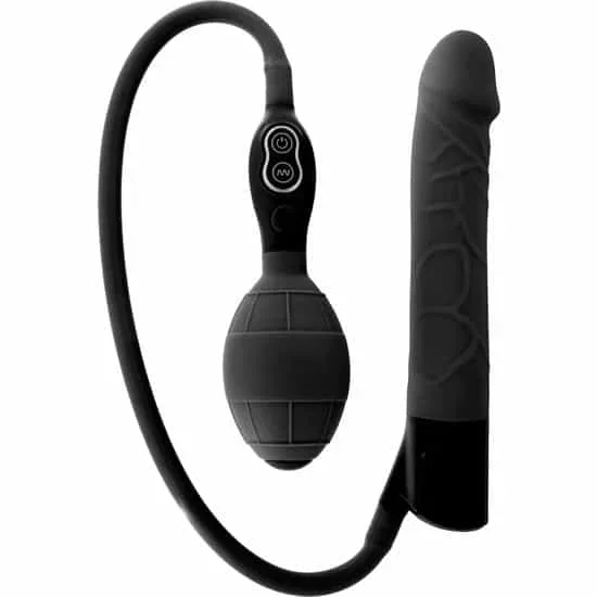 Seven Creations – Schwarzer Aufblasbarer Vibrator Von