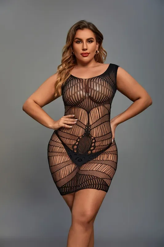 Sexy Curvy Kleid – Schwarz