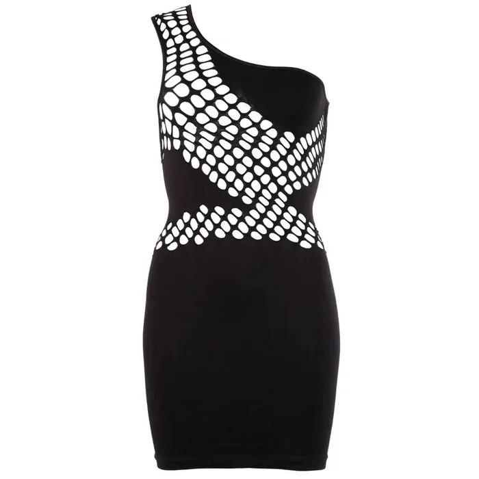 Sexy Kleidchen in Schwarz mit Schulterträger – S-L