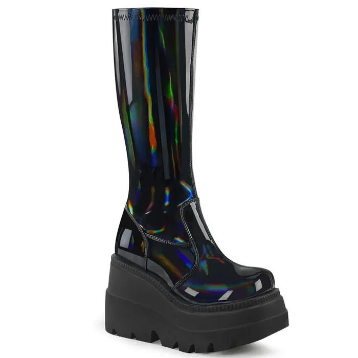 SHAKER-65 (High Heel Größe 10 – Gr. 40, High Heel Farbe Weiß Hologramm)