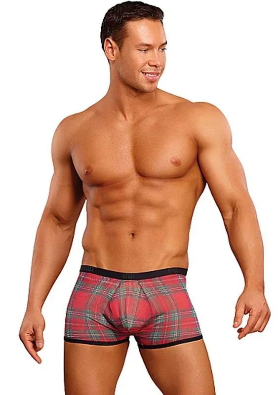 Shorts mit Karo in Rot/Grün