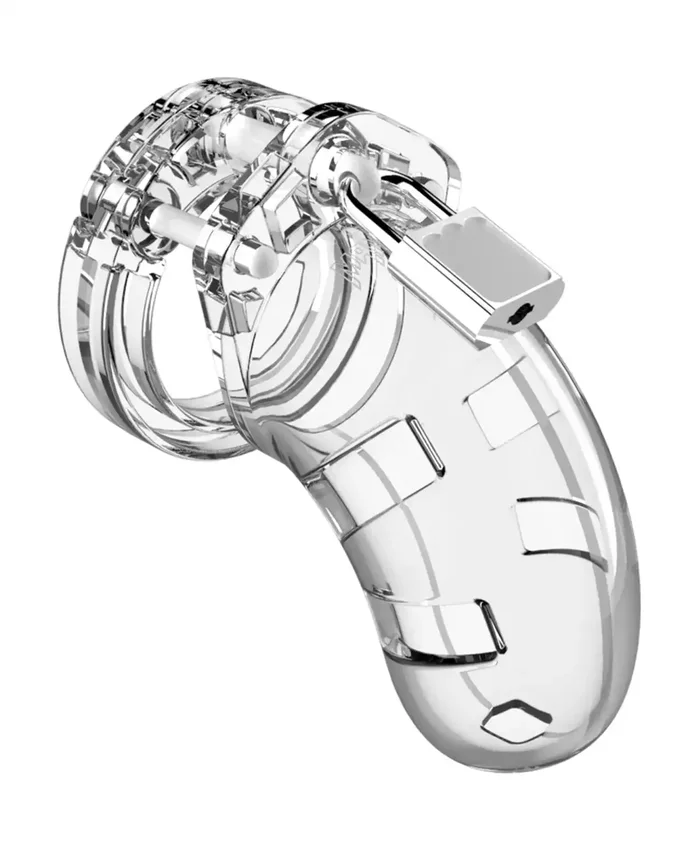 Shots Man Cage Chastity 3.5″ Cock Cage Model 1 – Clear