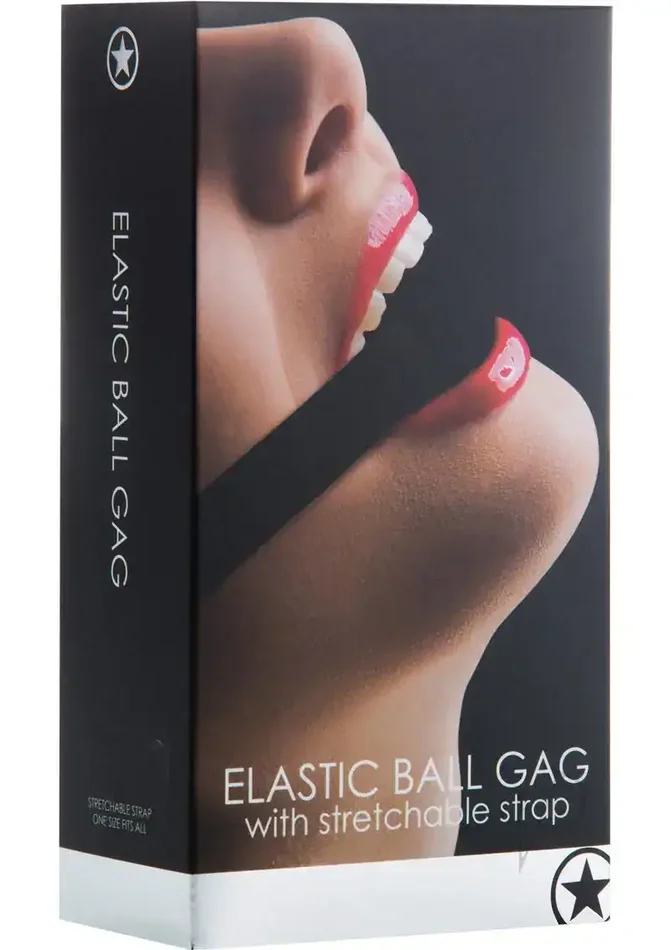 Shots Ouch Elastic Ball Gag – Black