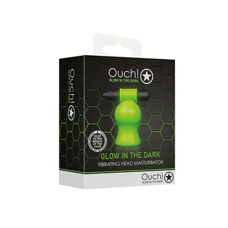 Shots Ouch Vibrating Head Masturbator – Glow in the Dark
