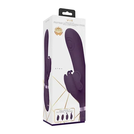 Shots Vive Etsu Pulse G-Spot Rabbit w/Interchangeable Clitoral Attachments – Purple