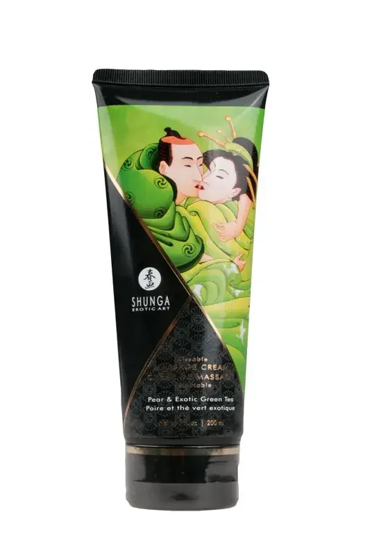 Shunga – Kissable Massagecreme – Pfirsich & Grüner Tee