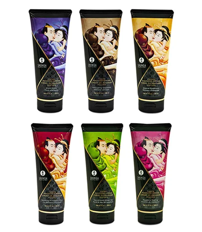 Shunga Kissable Massage Creams – Flavored