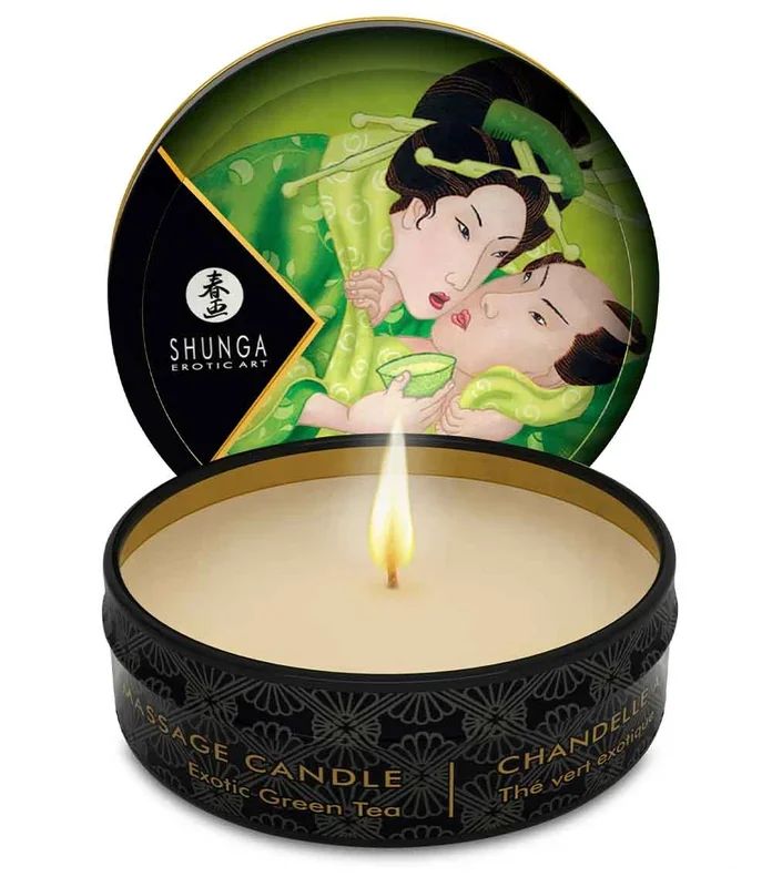 Shunga Zenitude Mini Massage Candle – Exotic Green Tea