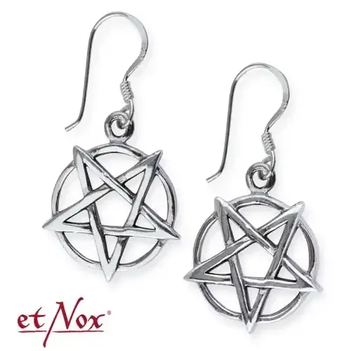 Silberohrringe ‘Pentagramm‘