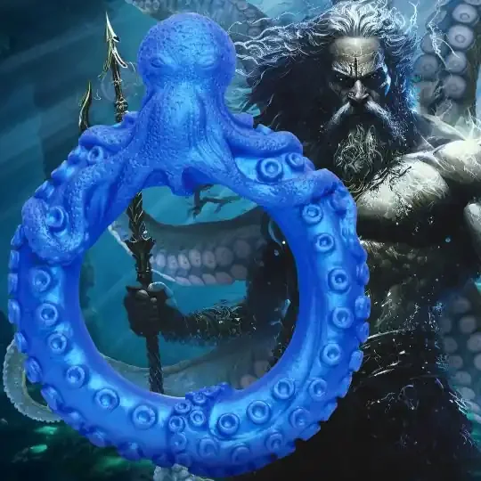 Silikon Cock Ring „Poseidons Krake“