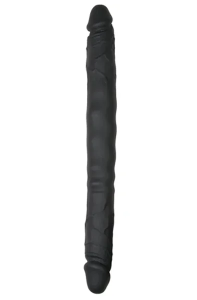 Silikon Doppelseitiger Dildo Schwarz 30 cm