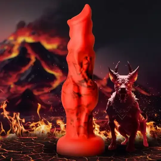 Silikon Feuerhund-Dildo