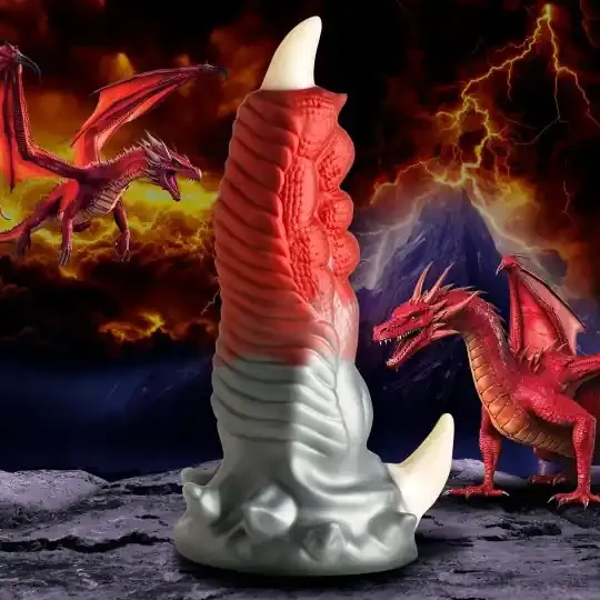 Silikondildo ‘Rote Drachenklaue‘