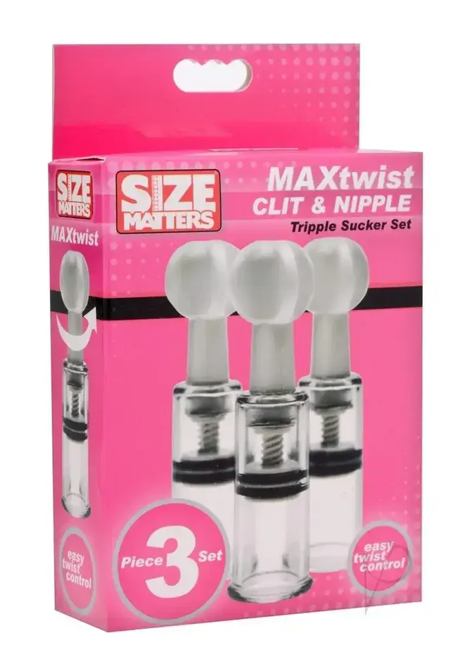 Size Matters Max Twist Triplets Nipple and Clit Suckers