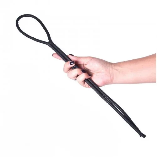 Spankingseil Schwarz – Schlagseil aus Naturfaser