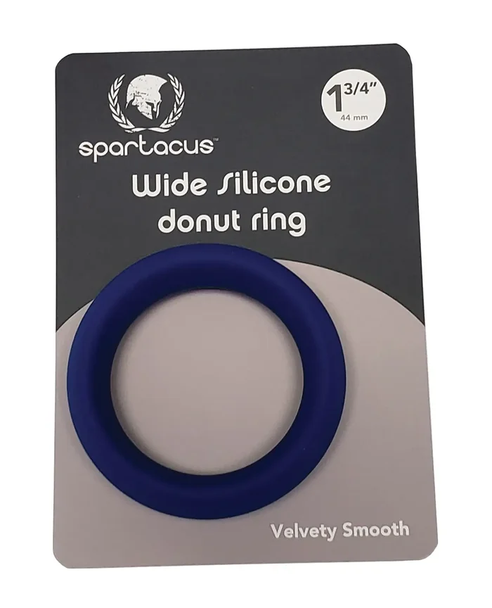 Spartacus 1.75″ Wide Silicone Donut Ring – Blue