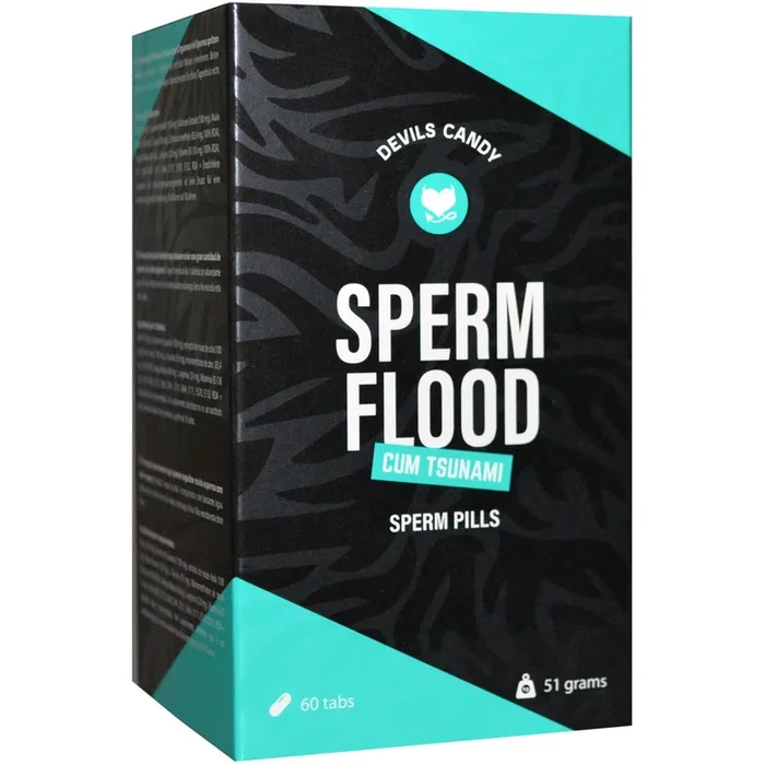 Spermavergrößerung Tabletten Devils Candy Sperm Flood, 60 Stück