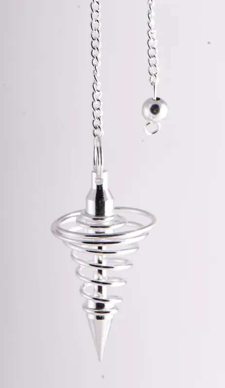Spiralpendel – Messing versilbert