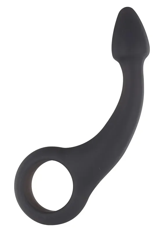 Spitzer Analdildo in Schwarz