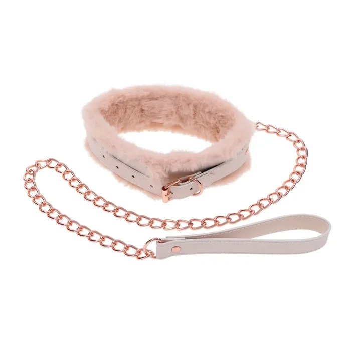 Sportsheets – S&M Peaches ?n CreaMe Fur Collar & Leash Cream