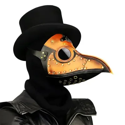 Steampunk Pestmaske mit Schnabel