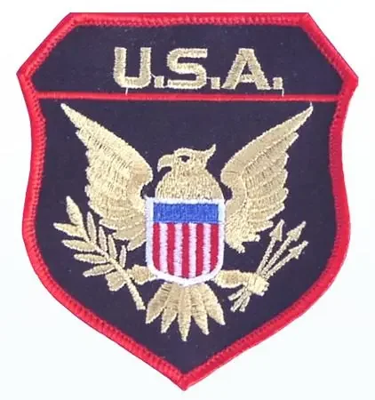 Stoffabzeichen ‘USA-Wappen (Goldlurex)‘