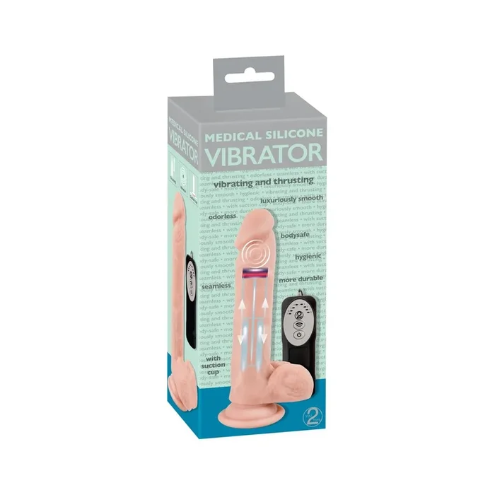 Stoßender & Rotierender Naturvibrator – 15,5 cm Einführlänge
