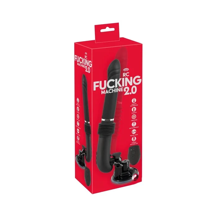 Stoßvibrator mit Fernbedienung & Saugfuß – Schwarz