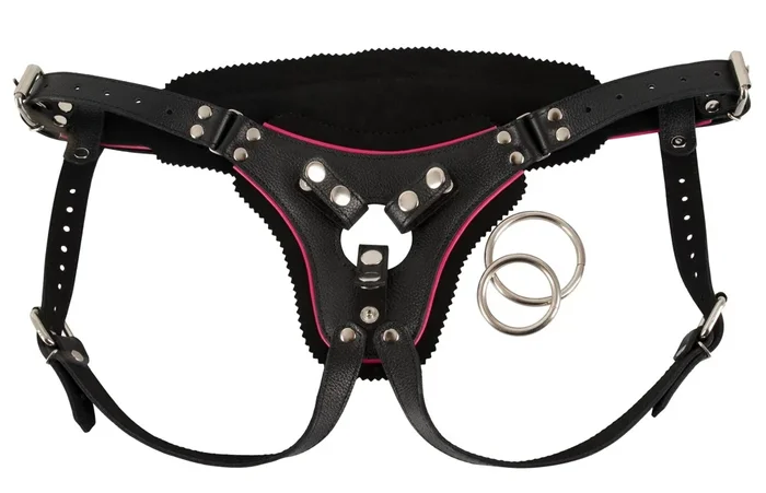 Strap-on-Harness aus Leder, po-frei ZADO
