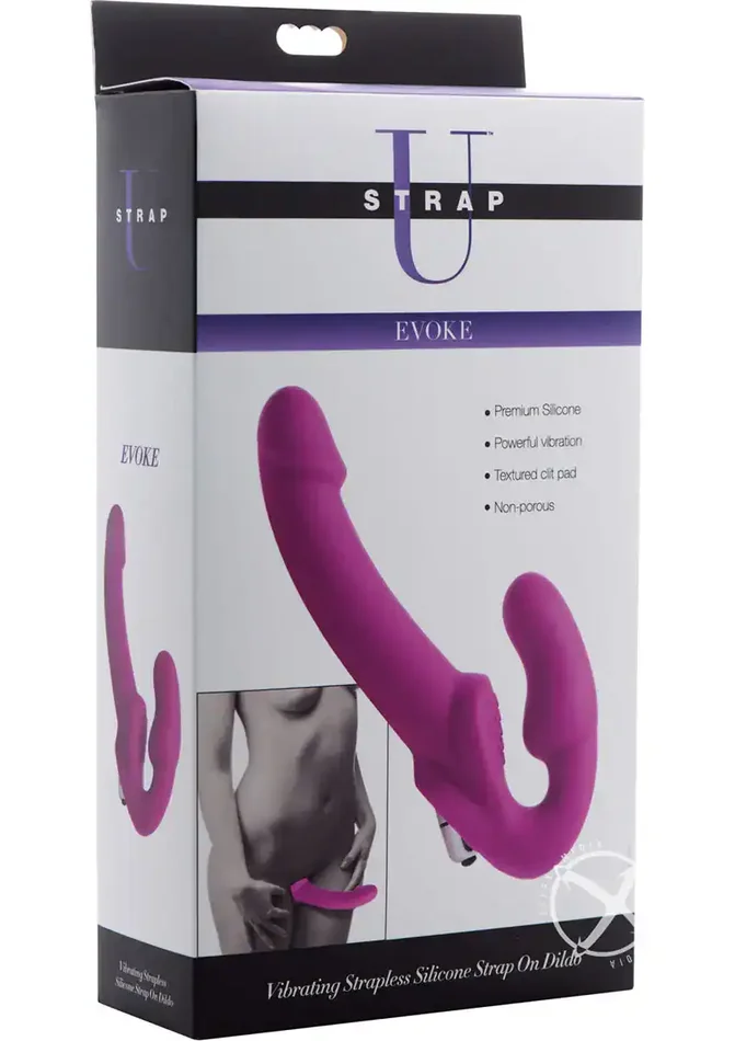 Strap U Vibrating Strapless Silicone Strap on Dildo
