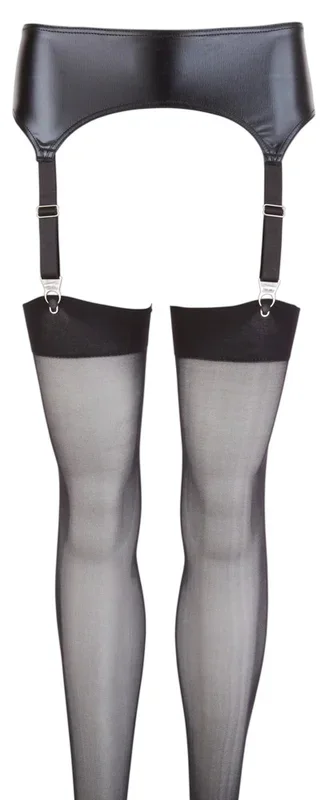 Strapsgurt im Wetlook plus Strapsstrümpfe NO:XQSE