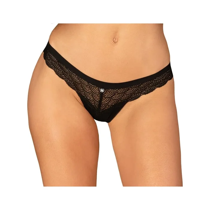 String aus feiner effektvoller Spitze – Größe – XL/2XL