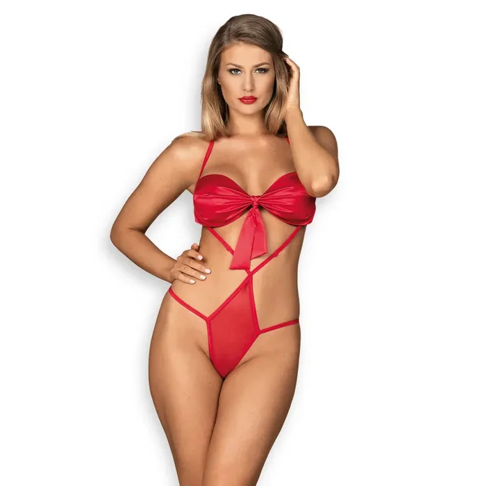 Stringbody mit Cut-Outs und Schleife