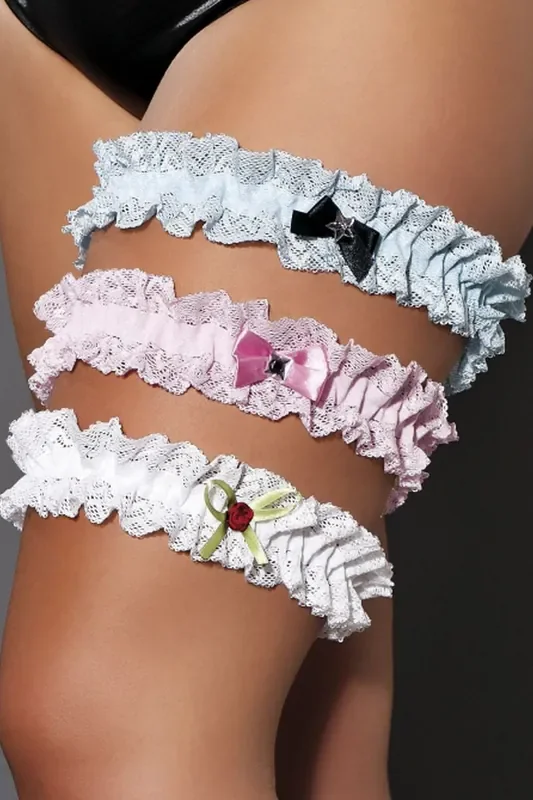 Strumpfband mit Strass-Stein
