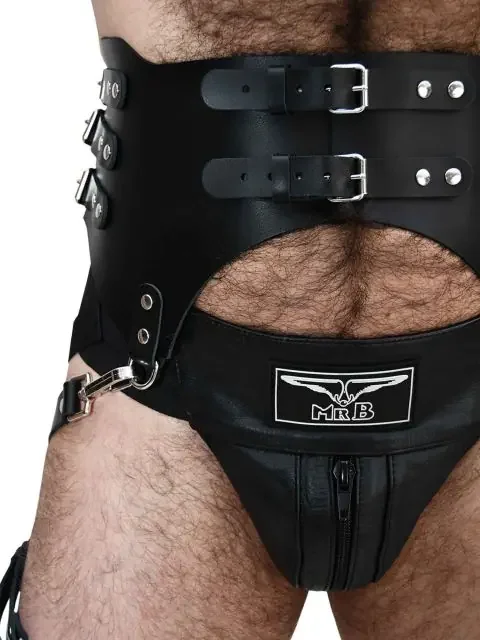 Strumpfhaltergürtel aus Leder