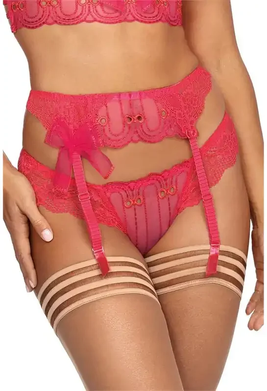 Strumpfhaltergürtel aus weichem Material – pink