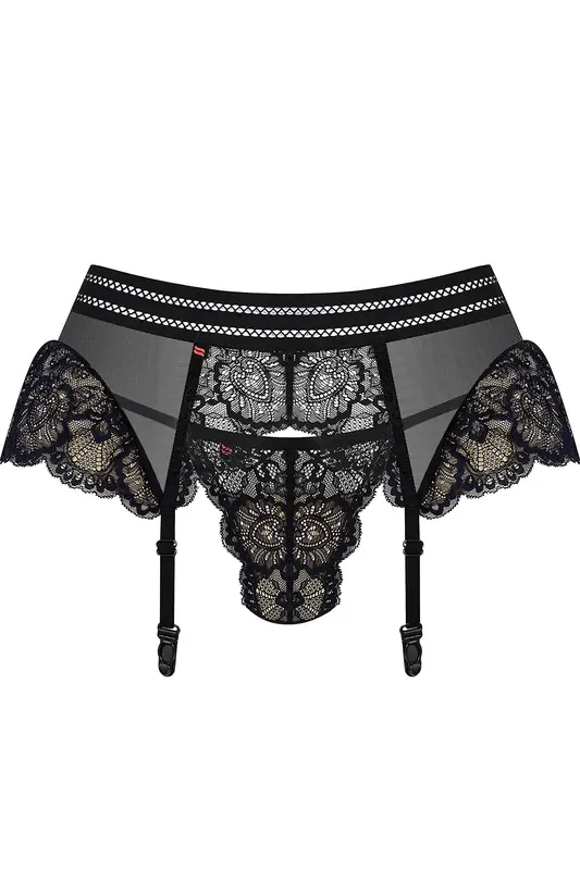 Strumpfhaltergürtel mit T-String