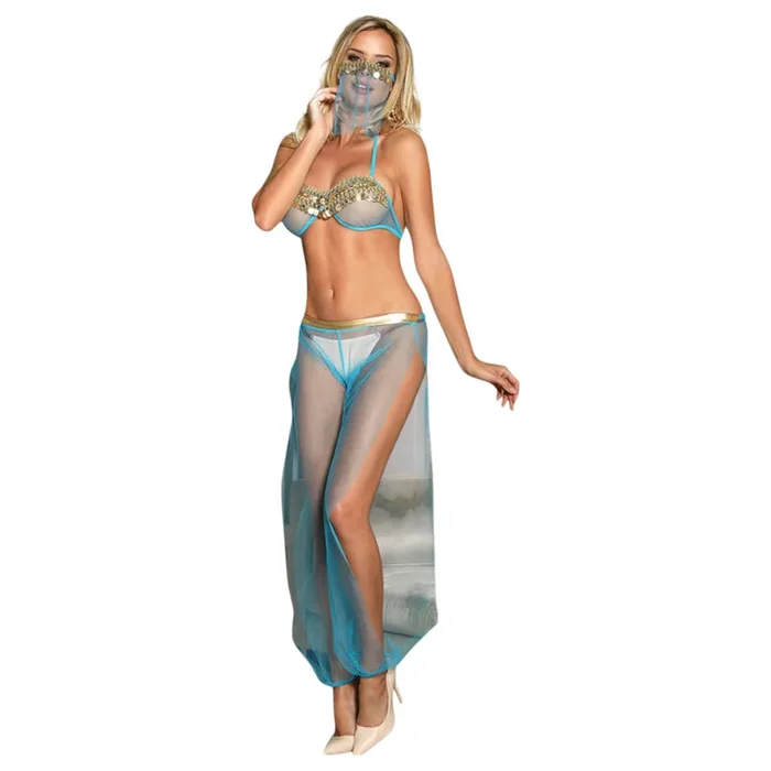 Subblime – Transparente indische Verkleidung (blau) – L/XL