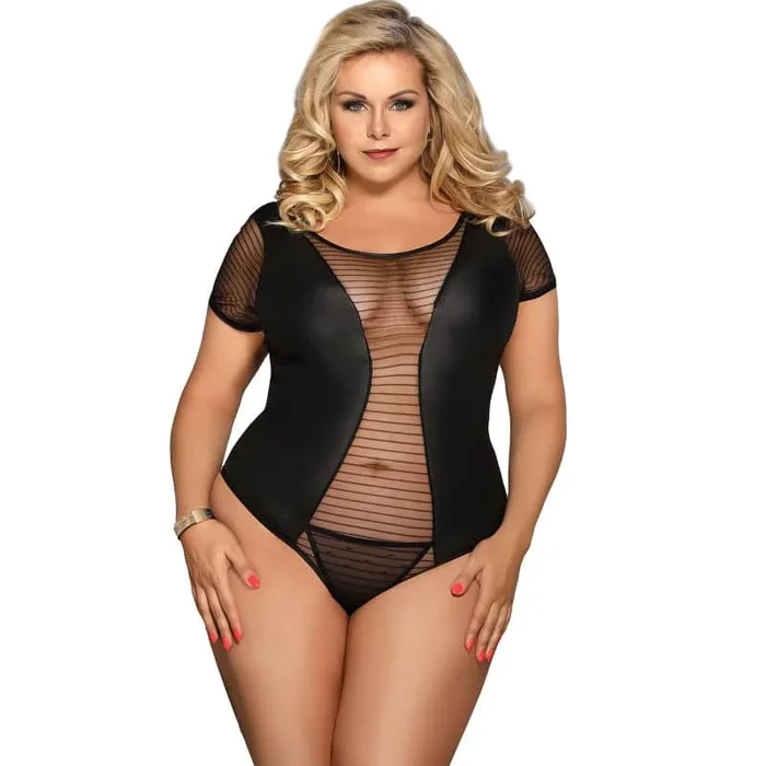 Subblime – Queen Plus Fetish Short Sleeve Teddy