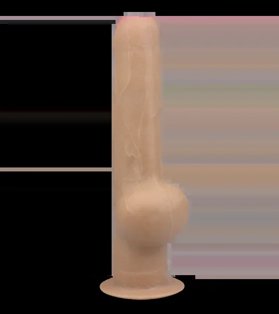 Superrealistischer Saugnapf-Dildo mit Vorhaut 27,5 cm